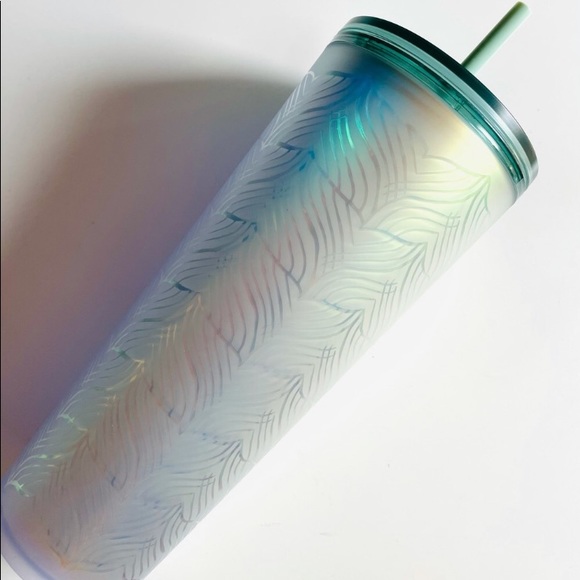 NEW! Starbucks Mermaid soft touch 24oz. tumbler βοΈ